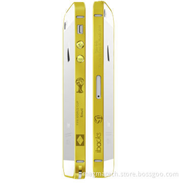 Cameo 2014 World Cup Series Bumper for iPhone 5s/5, Unique Cameo on the Surface, Yellow